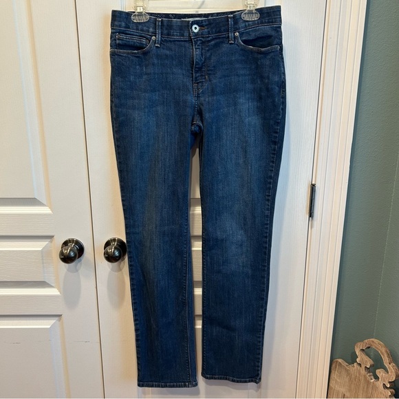 Levi’s Women's 525 Perfect Waist Straight Leg Dark Wash Jeans Size 10 - Picture 1 of 9